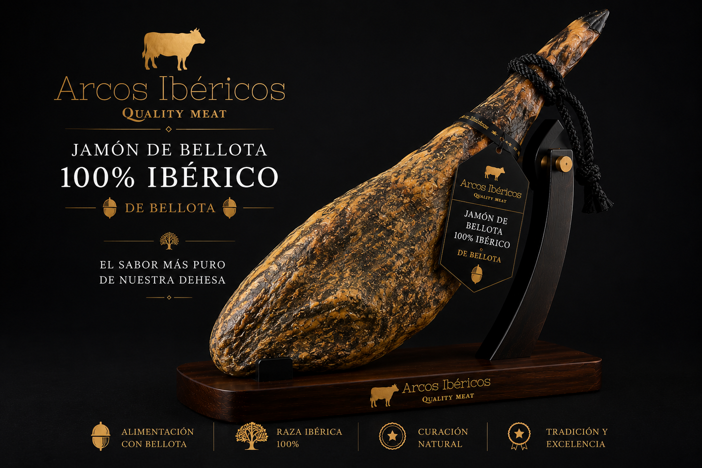 JAMON 100% IBÉRICO DE BELLOTA